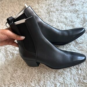 Zara Sleek Black Ankle Booties